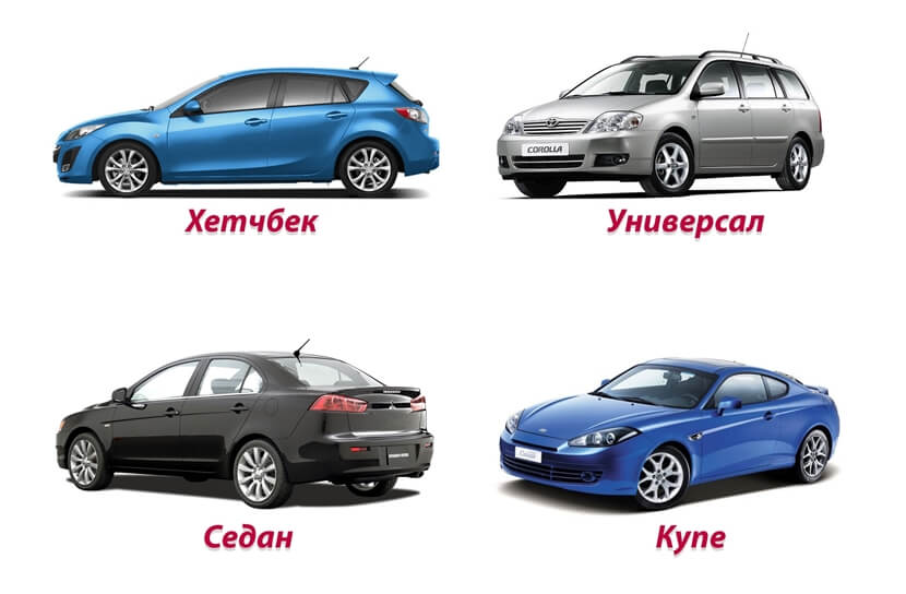 Виды кузова автомобилей
